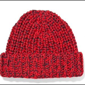 Rag & Bone Black and Red Beanie